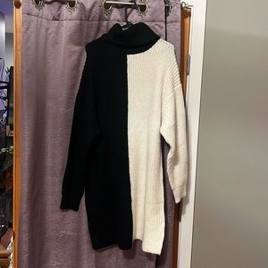 Eloquii Turtleneck Tunic Sweater Dress